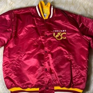 80s vintage USC Trojans satin Starter jacket